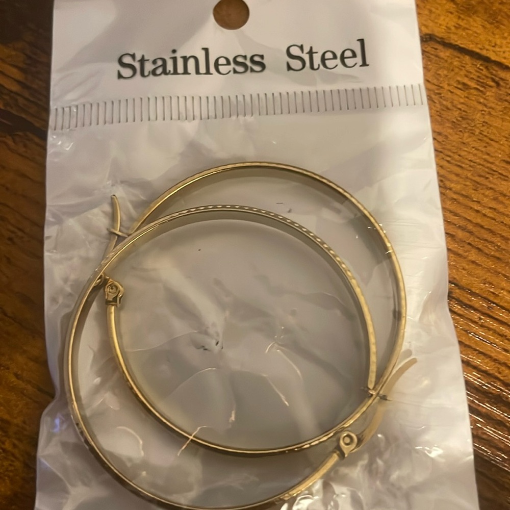 Godosa's Wide Gold Hoop Earrings 14k Gold Large Big Hoops for Women Lightweight